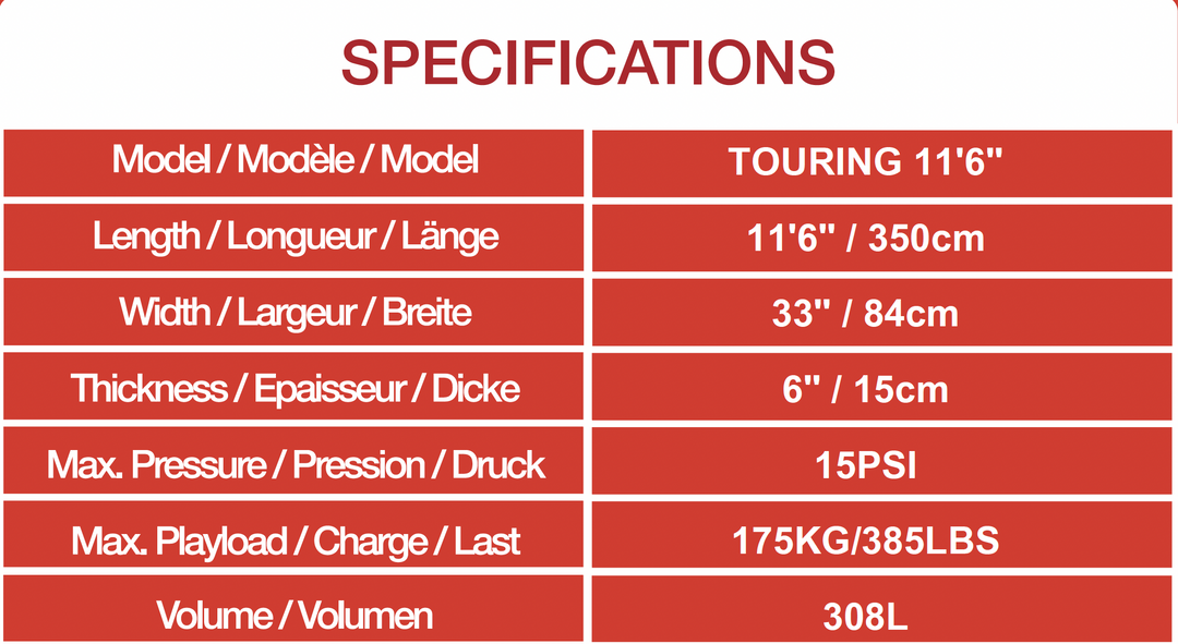 MODEL-X / 11'6" WAVEX TOURING INFLATABLE STANDUP PADDLE